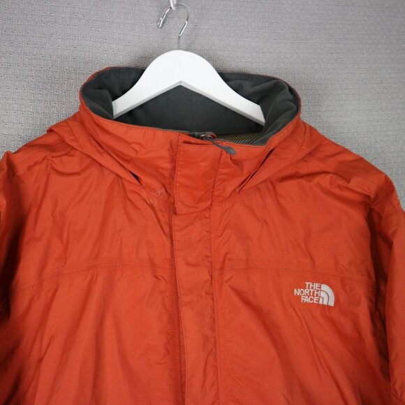 The North Face Orange Shell Packable Hooded Jacket Mens XXL - Picture 3 of 8